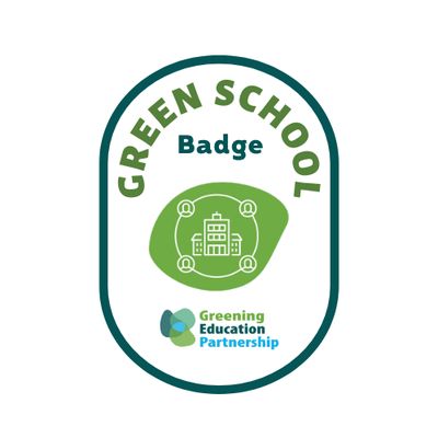 Green school badge